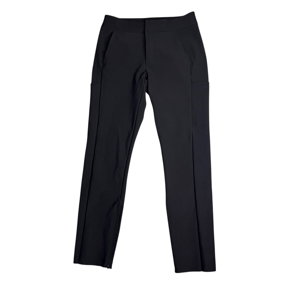 Athleta Stellar Trouser Black Flat Front Stretch Ankle Pants Size 4 - Picture 5 of 10